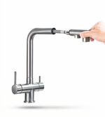Grifo Extensible 3 Vías – Grifería para Ósmosis con Ducha Extraíble