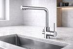 Grifo 3 Vías Mónaco – Grifo de Cocina para Agua Filtrada