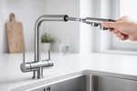 Grifo Extensible 3 Vías – Grifería para Ósmosis con Ducha Extraíble